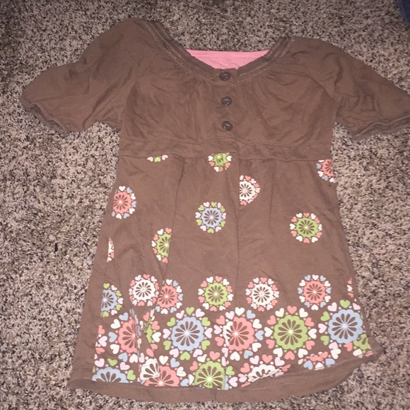 Brown shirt with flowers - Picture 1 of 1